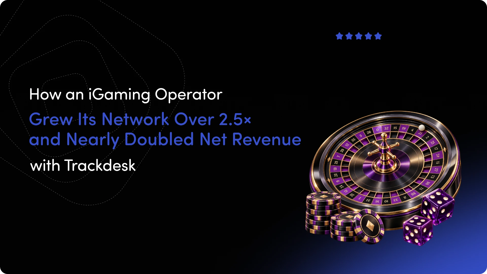 iGaming operator case study: affiliate network grew over 2.5× and net revenue nearly doubled with Trackdesk