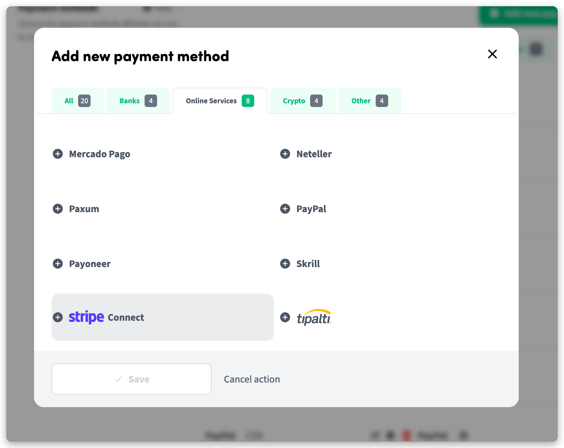 How to set up Stripe Connect and send affiliate payments through Trackdesk